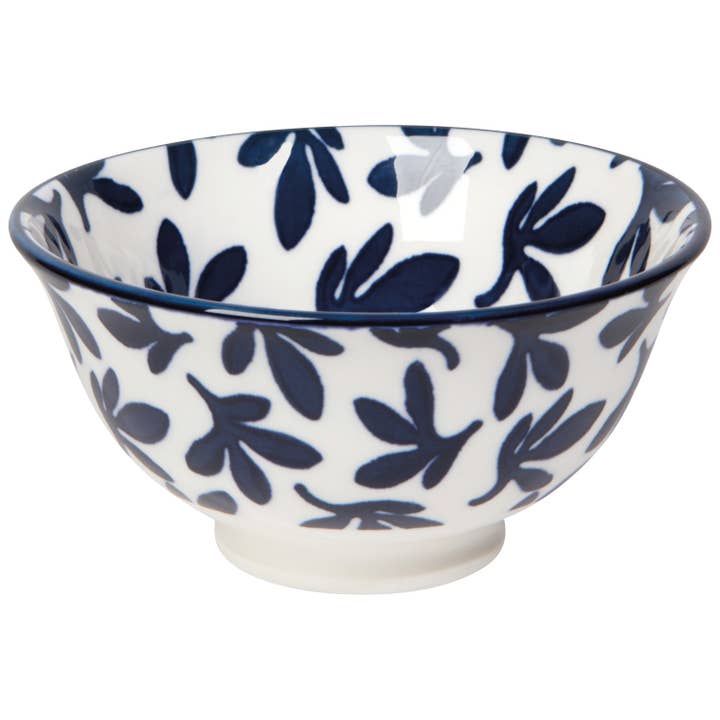 Petite Coupe Stamped Bowl - Blue Floral