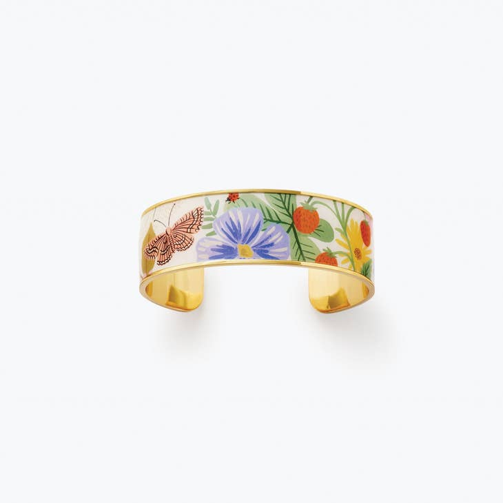 Rifle Paper Co Enamel Cuff - Strawberry Fields