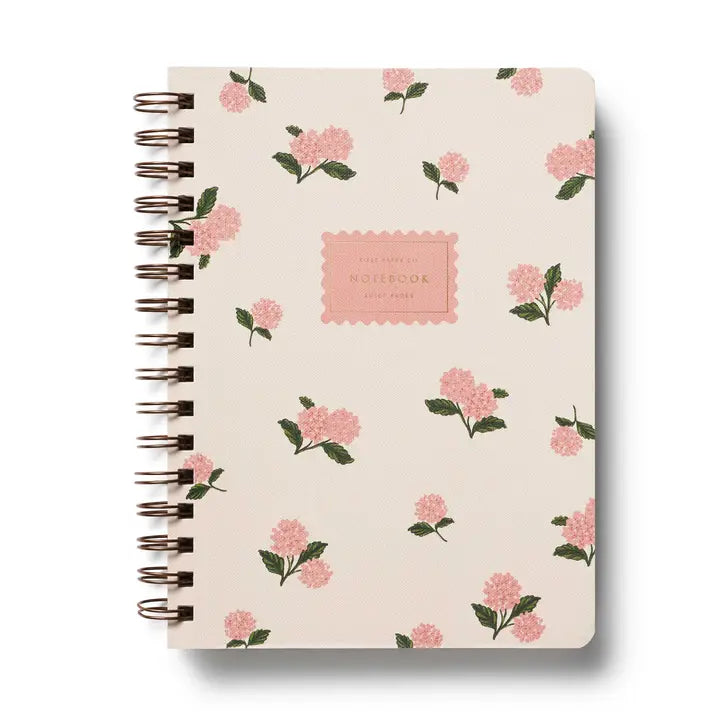 Rifle Paper Co Spiral Notebook - Pink Hydrangea