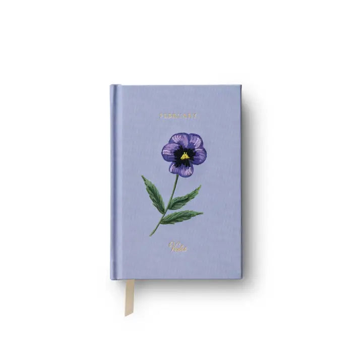 Rifle Paper Co Birth Month Mini Embroidered Journal - February