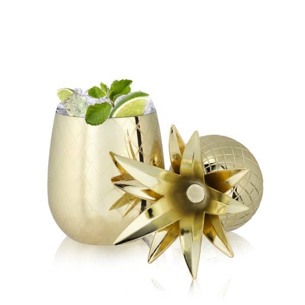 Belmont Gold Pineapple Tumbler