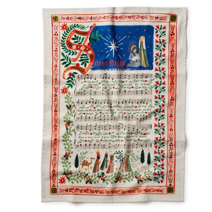 Rifle Paper Co Tea Towel - Christmas Carols