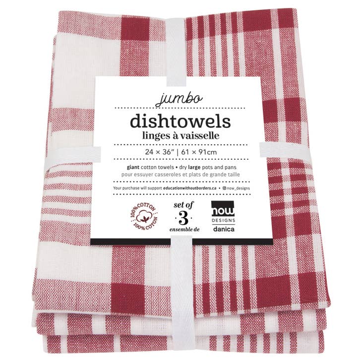 Jumbo Towel Set - Carmine