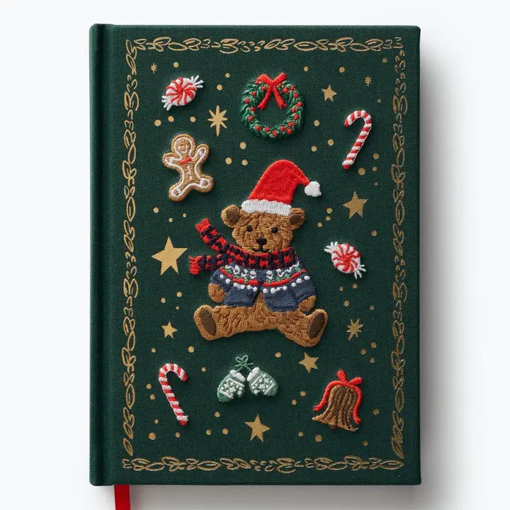 Rifle Paper Co Embroidered Journal - Beary Christmas