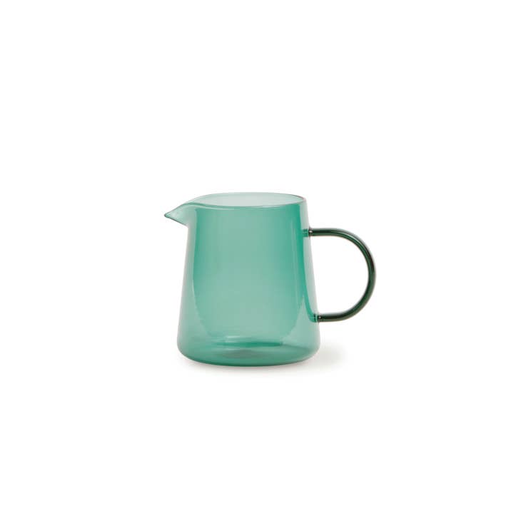 Petite Glass Pitcher - Dark Teal