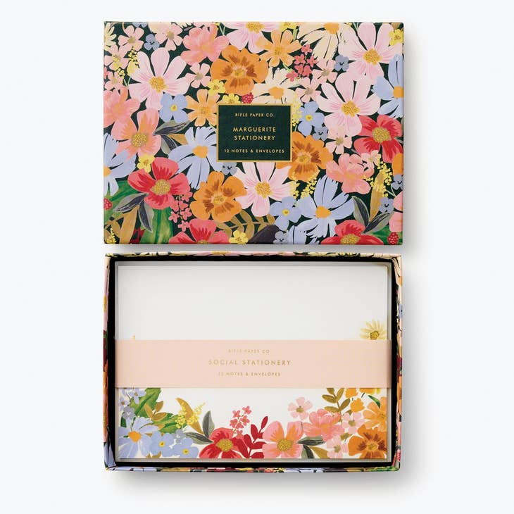 Rifle Paper Co Social Stationery Set - Marguerite