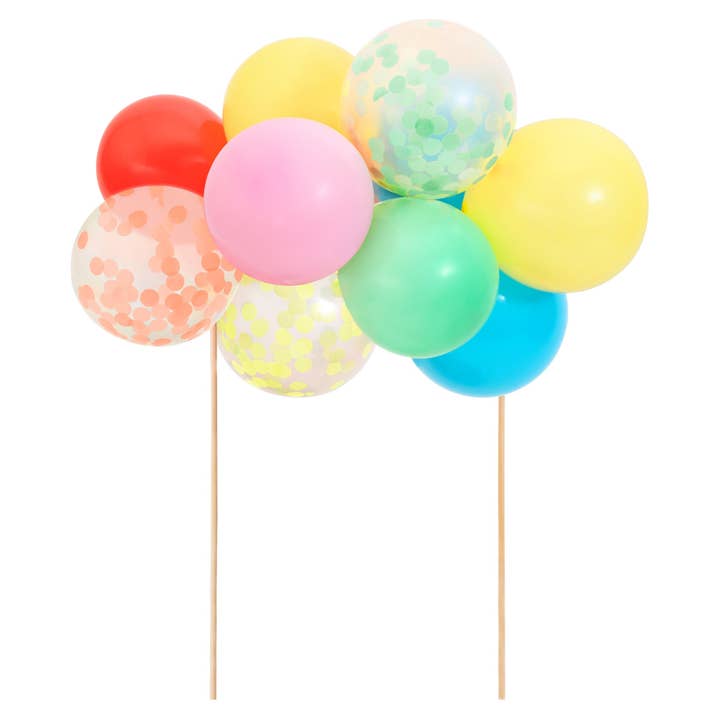 Rainbow Balloon Cake Toppers