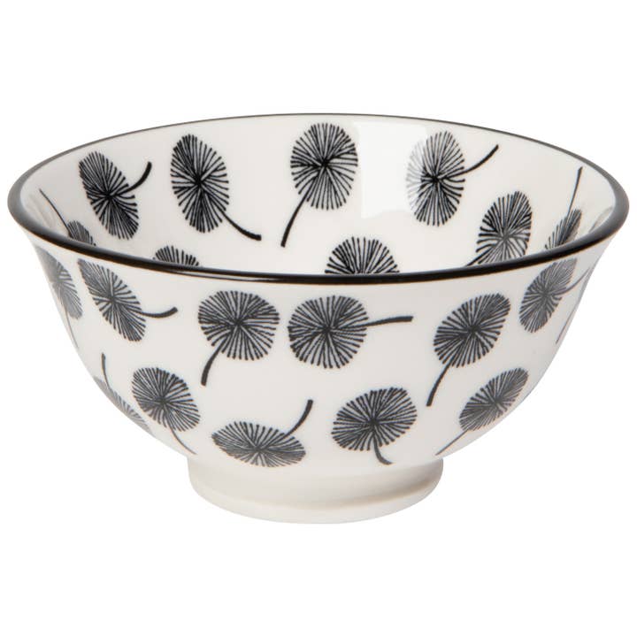 Petite Coupe Stamped Bowl - Gray Dandelion