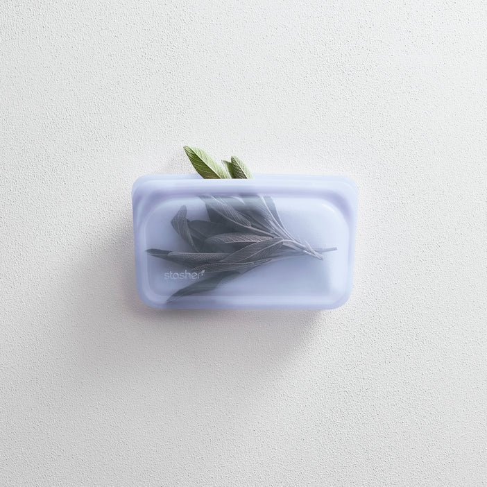 Stasher Sandwich & Snack Bag 2 Pack - Clear and Lavender