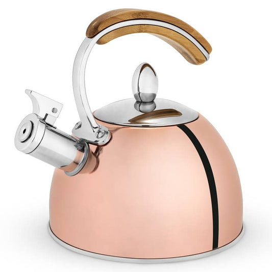 Presley Rose Gold Whistling Tea Kettle