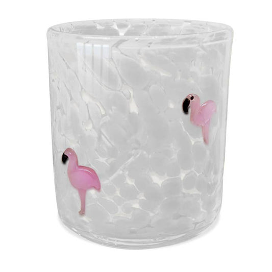 12 oz Confetti Candle - Pink Flamingo