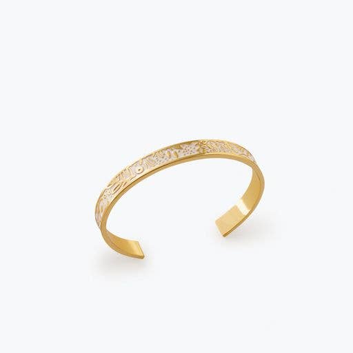 Rifle Paper Co Enamel Skinny Cuff - Tapestry