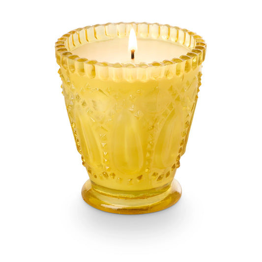 Tried & True Pressed Glass Candle - Golden Moonlight
