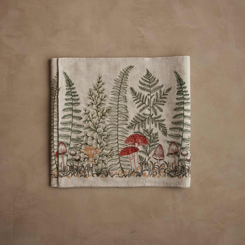 Table Runner - Mushrooms and Ferns