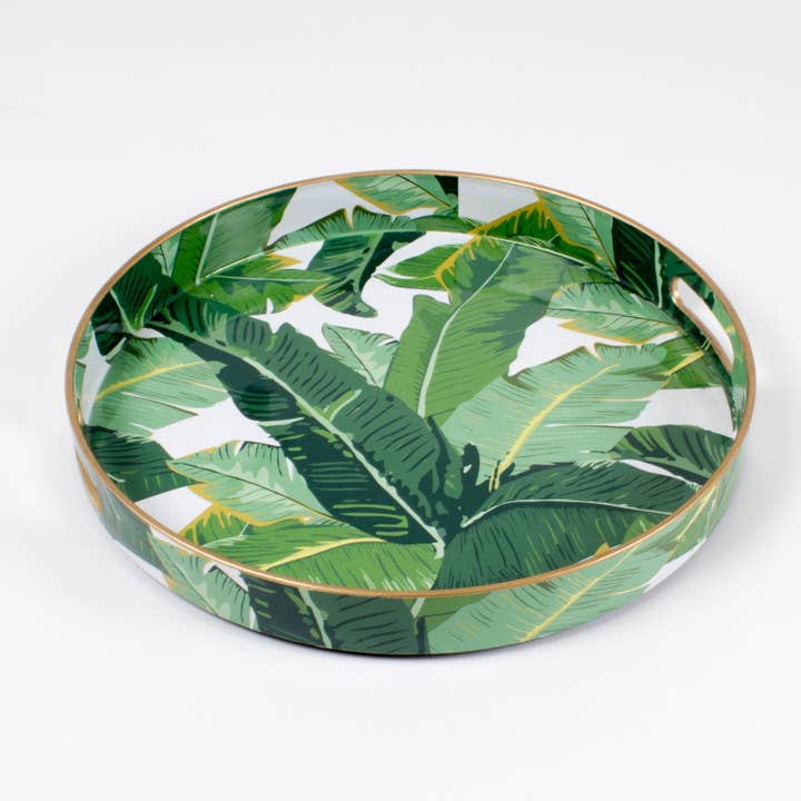 Round Tray - Banana Leaf