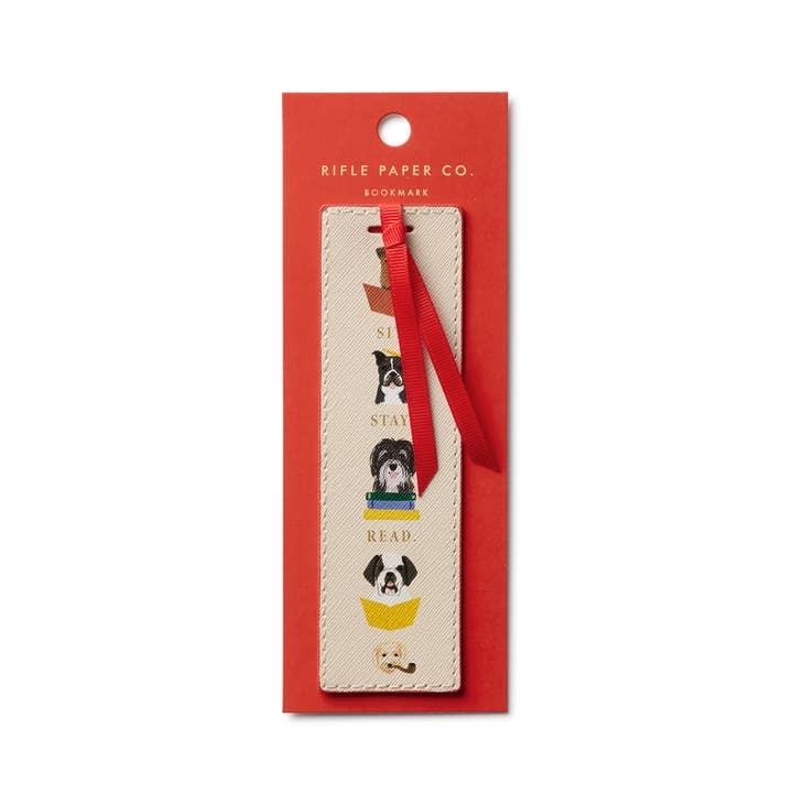 Rifle Paper Co Bookmark - Studious Dogs