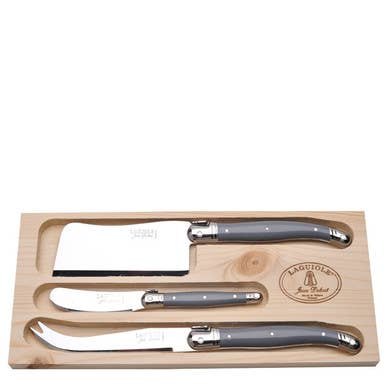 Jean Dubost 3 Piece Cheese Set - Gray