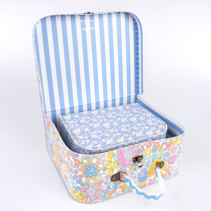 Meri Meri X Liberty Suitcases