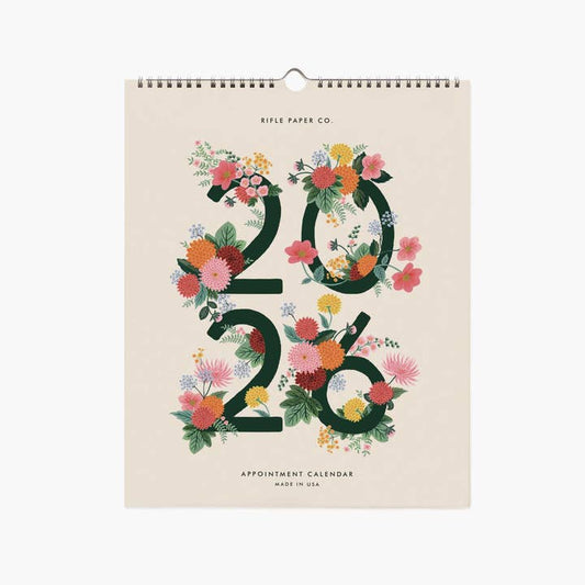 Rifle Paper Co 2026 Appointment Calendar - Dahlia