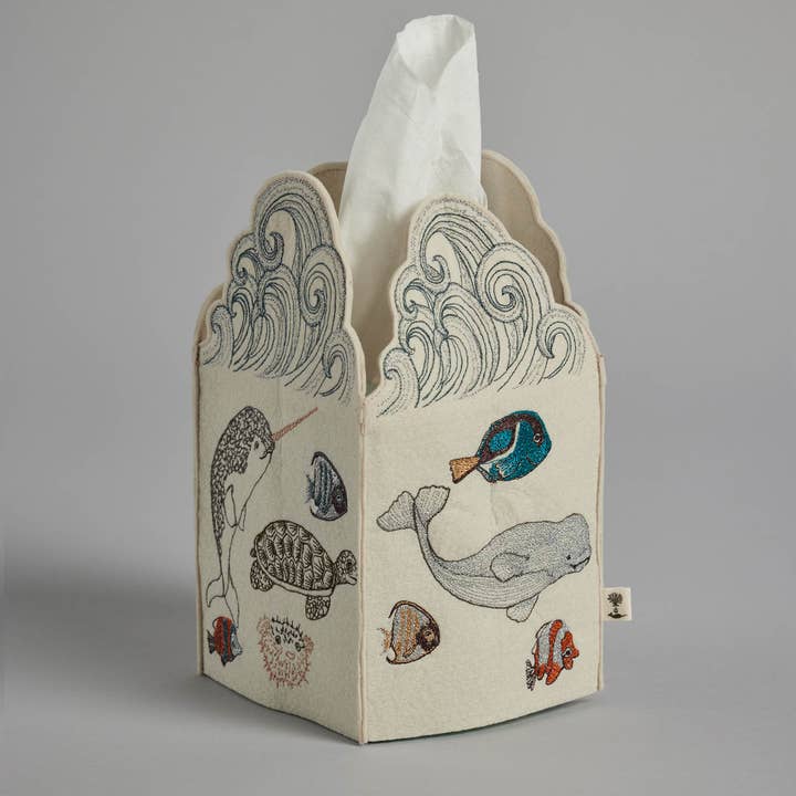 Swim Team Tissue Box Cover