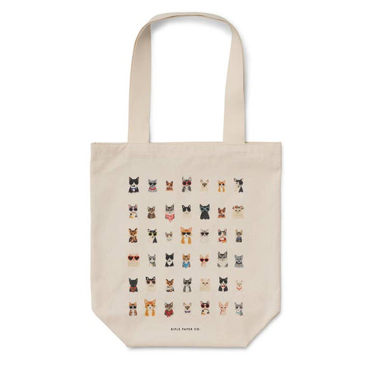 Rifle Paper Co Canvas Tote Bag - Cool Cats