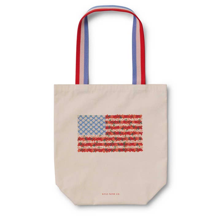 Rifle Paper Co Canvas Tote Bag - Americana