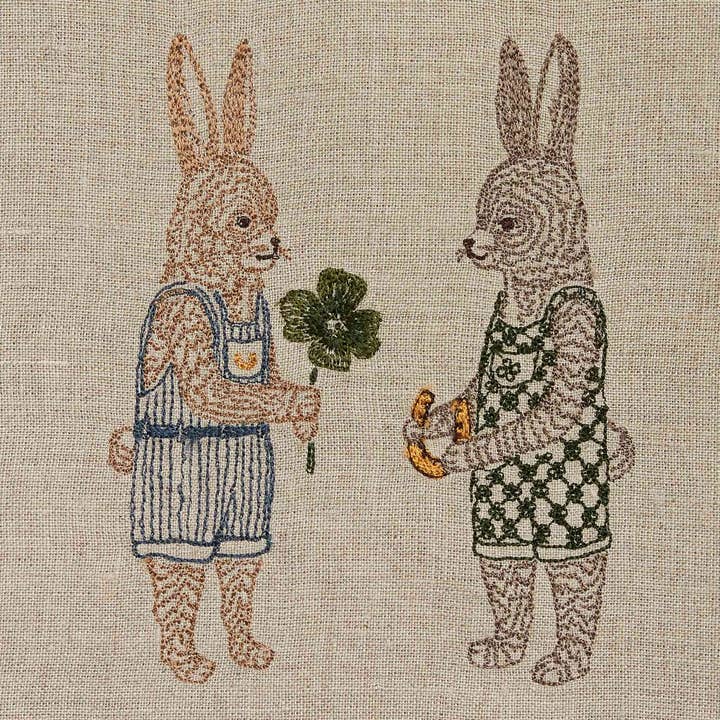 Tea Towel - Good Luck Bunnies