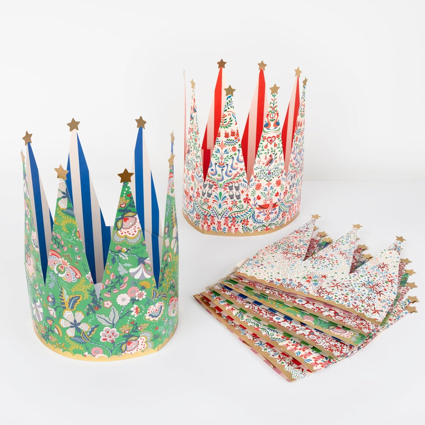 Meri Meri X Liberty Festive Party Crowns