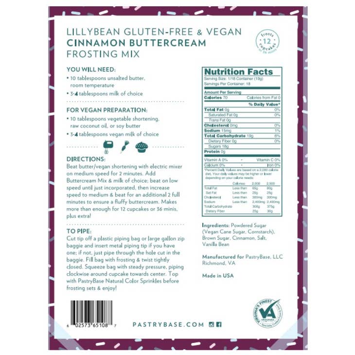 Buttercream Frosting Mix - Cinnamon