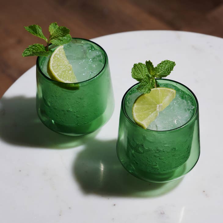 Aurora Double Walled Tumblers - Bottle Green