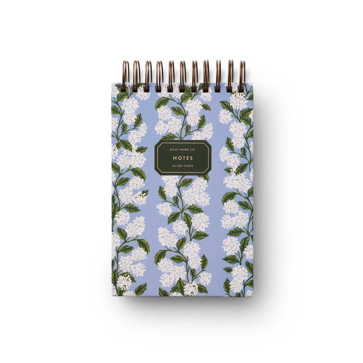 Rifle Paper Co Desktop Spiral Notepad - Hydrangea