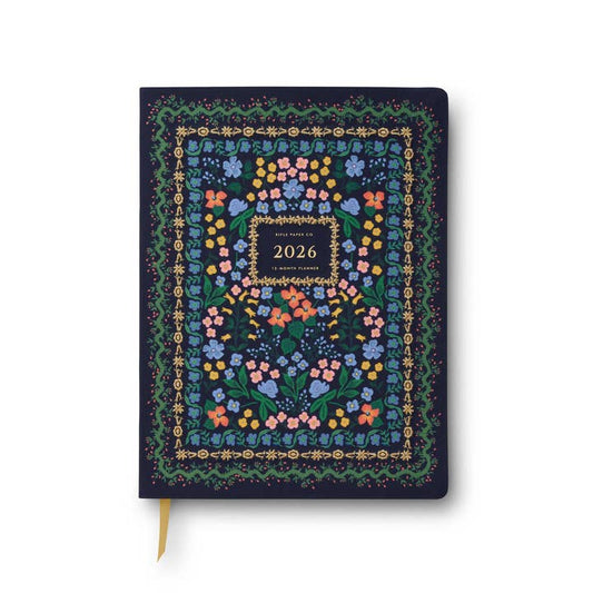 Rifle Paper Co 2026 12-Month Embroidered Planner - Wildwood