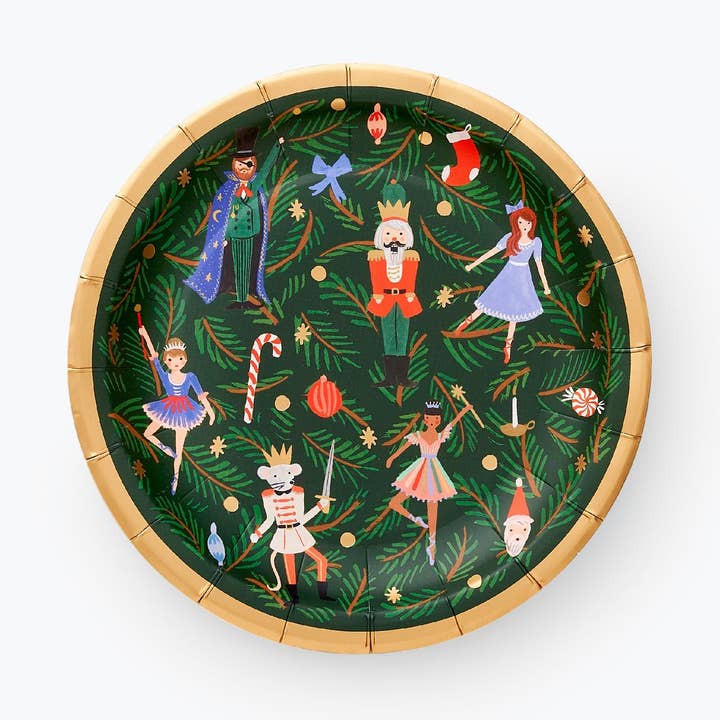 Rifle Paper Co Small Paper Plate - Nutcracker