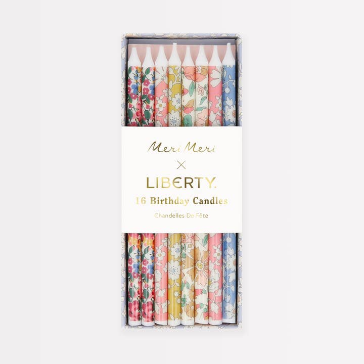 Meri Meri X Liberty Mixed Print Party Candles