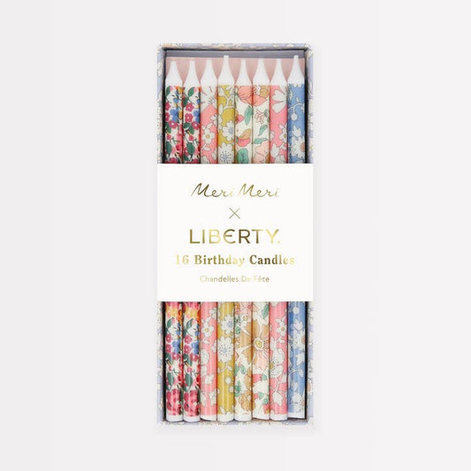Meri Meri X Liberty Mixed Print Party Candles