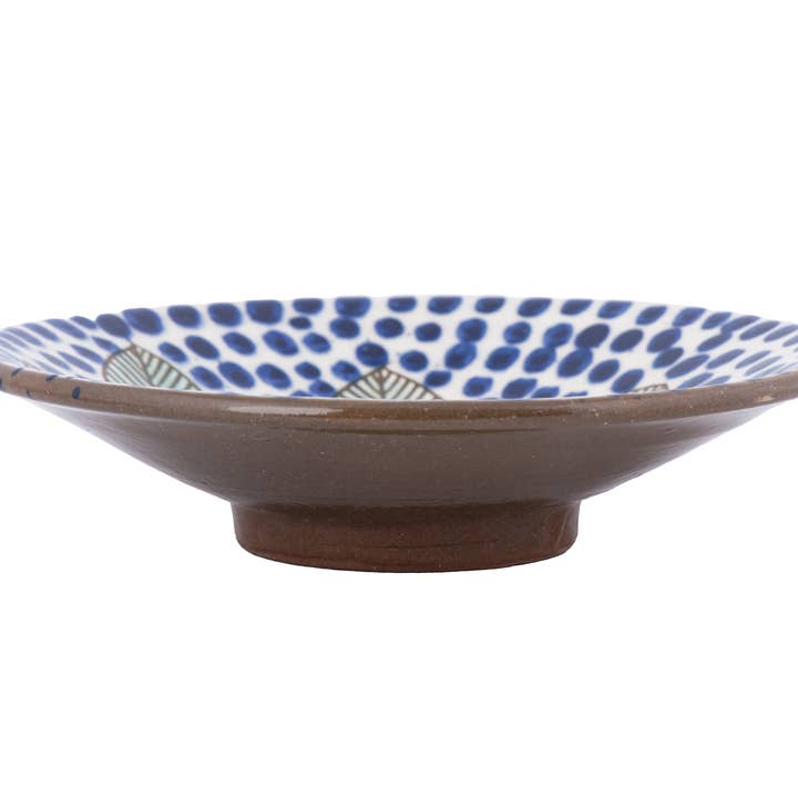 Blue Dots Ceramic Plate - Small
