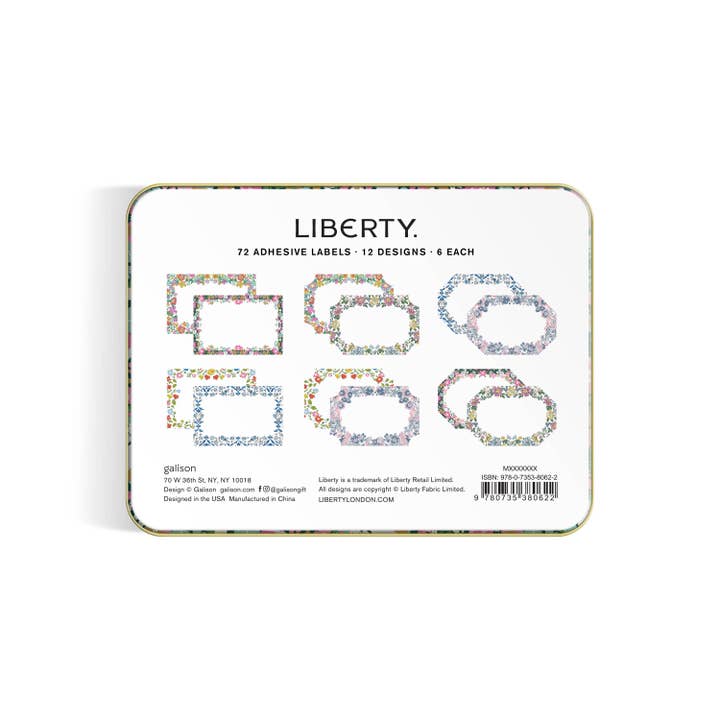 Liberty Tin of Gift Labels
