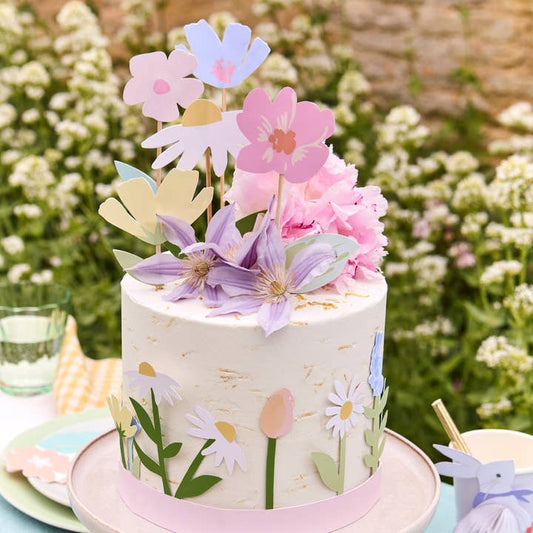 Flower Cake Wrap & Toppers
