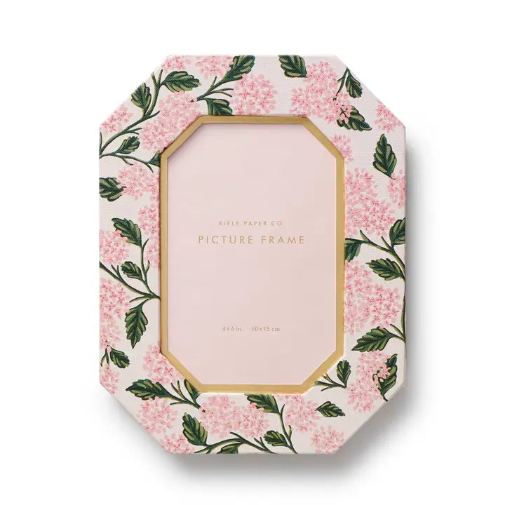 Rifle Paper Co 4x6 Paper Wrapped Picture Frame - Pink Hydrangea