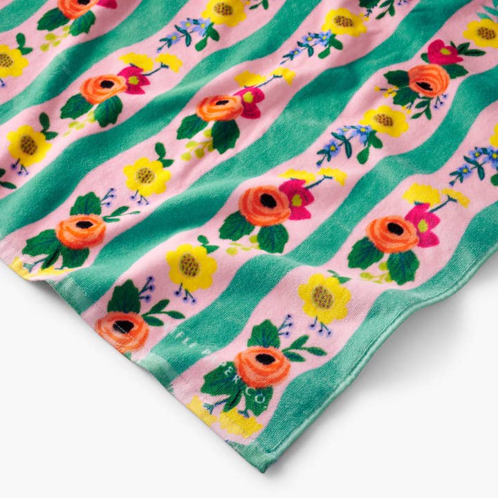 Rifle Paper Co Beach Towel - Climbing Roses