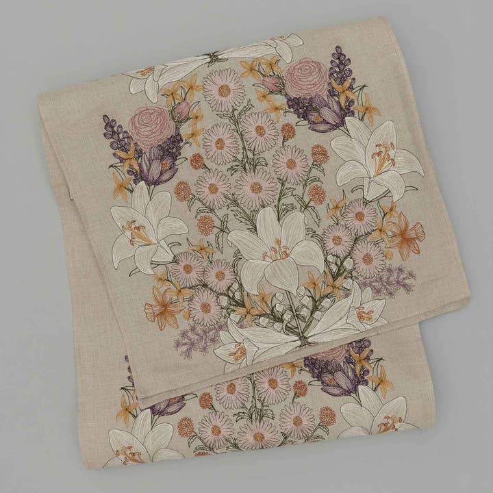Table Runner - Lilies and Daisies
