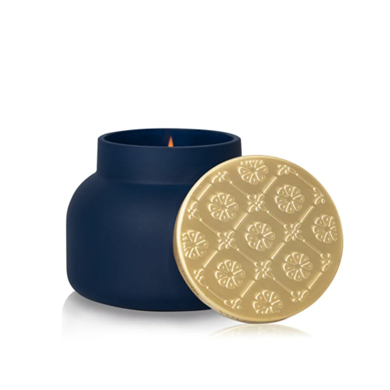 Capri Blue Volcano Candle - Artisan Terrazza Velluto