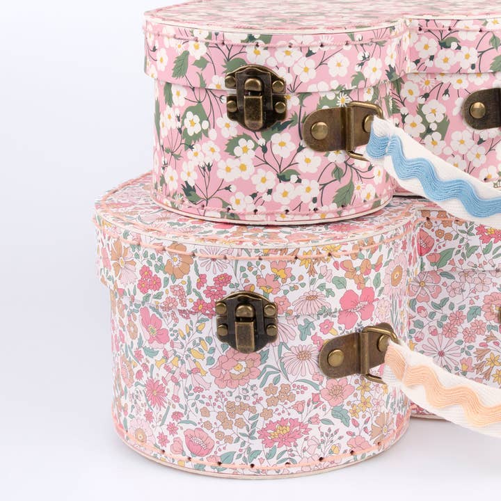 Meri Meri X Liberty Heart Suitcases