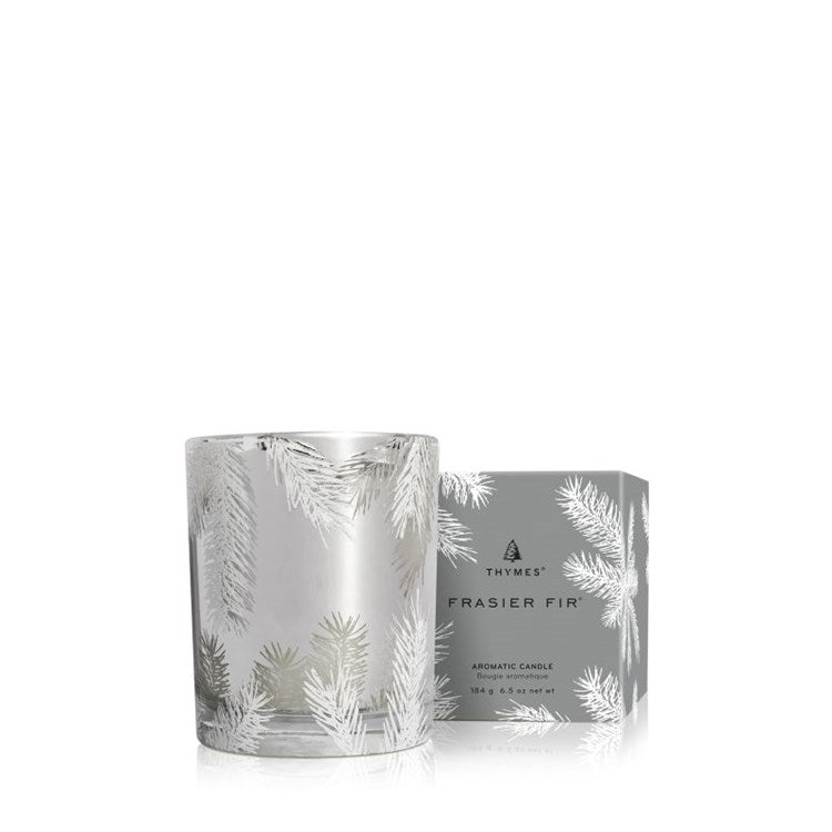 Frasier Fir Silver Poured Candle - 6.5 oz