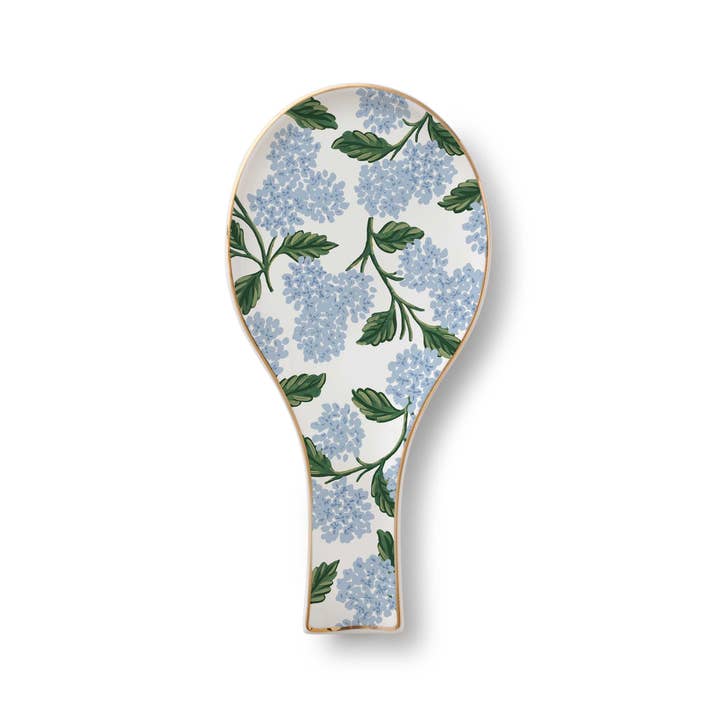 Rifle Paper Co Porcelain Spoon Rest - Hydrangea
