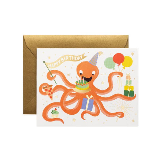 Rifle Paper Co Card - Octopus Birthday
