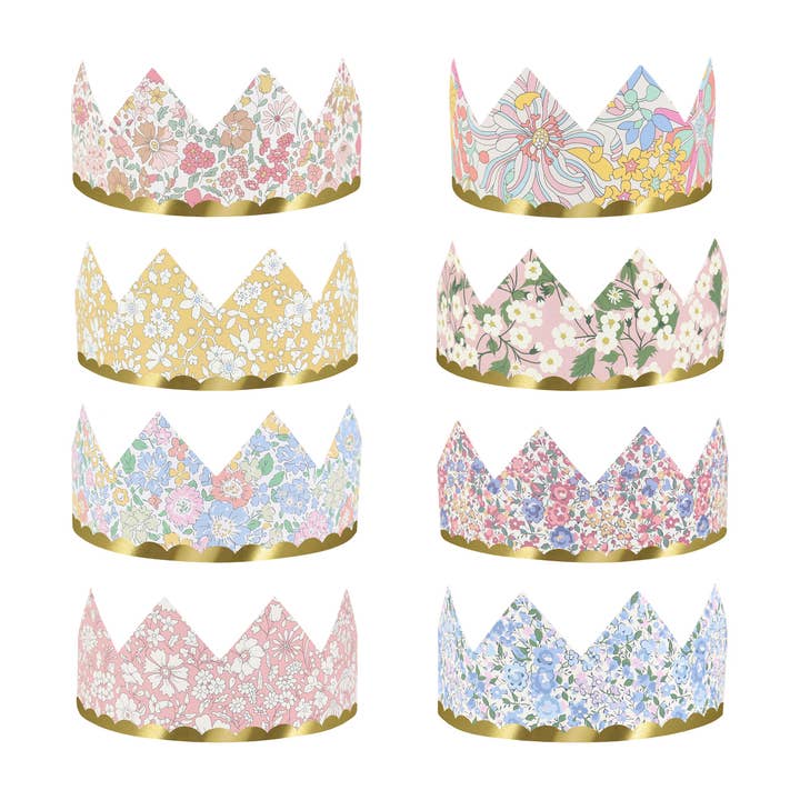 Meri Meri X Liberty Party Crowns