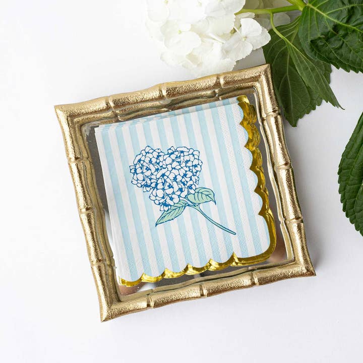 Cocktail Napkins - Hydrangea Stem