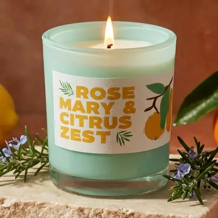 Rewined Market Rosemary and Citrus Zest Candle