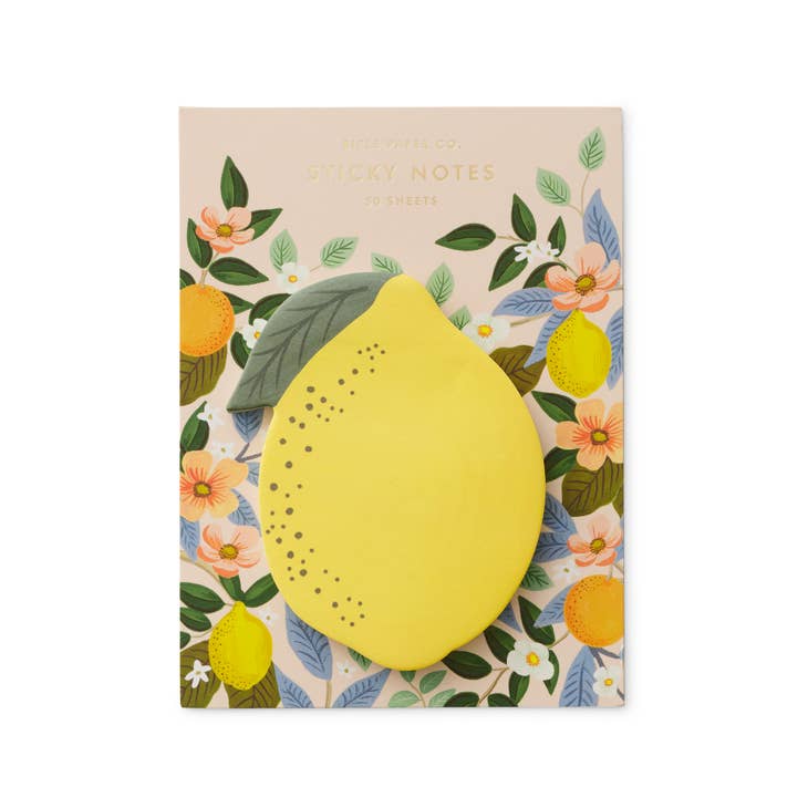 Rifle Paper Co Sticky Notes - Lemon